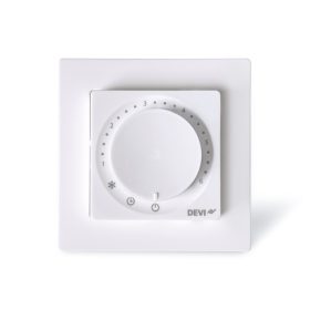  Szabályzó DEVIreg Basic termosztát padlóérzékelővel, +5...+35°C, 16A, IP21 ELKO kerettel 