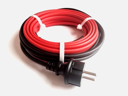 EVP-GM-HE-TS-04  4M  konfekcionál önszabályzó  16W/m  10°C-on csőfűtés 2m dugvillás betápkábellel