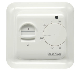 EVP-GM-MST-1 white termosztát +5..+40°C, 16A padlóérzékelővel