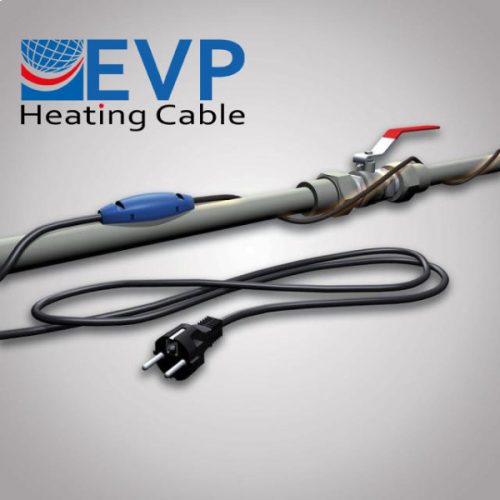 EVP-PFP-01 1m + termosztát 230V, 12W fix teljesítményű fűtőkábel szett