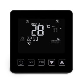   EVP HY08WE-2 WIFI black termosztát +5..+35°C, 16A padlórzékelővel