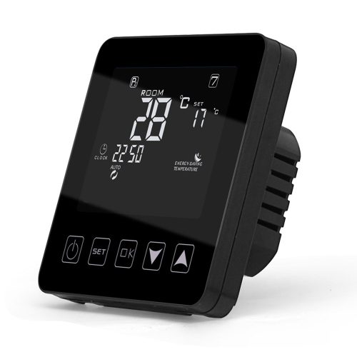 EVP HY08WE-2 WIFI black termosztát +5..+35°C, 16A padlórzékelővel