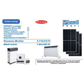 FRONIUS napelem csomag szimmetrikus inverterrel