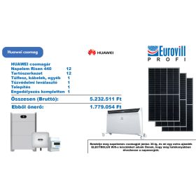 HUAWEI napelem szimmetrikus inverterrel